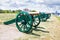 Old cannons in Kyiv fortress, a complex of Russian fortifications in Ukrainian capital built over the span of 17-19th centuries