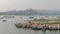 Old capital Sagaing with Old Temple along Ayeyarwady River, Bridge Mandalay, Myanmar Mar 2017