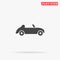 Old car flat vector icon