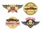 Old car, motorcycle repair services, garage icons