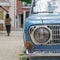 Old car parked in Argostoli capital of Kefalonia Greece