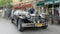 Old car view in Jaffa street, Jerusalem, Israel