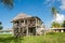 Old caribbean wooden house.