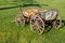 Old cart on the lawn