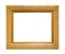 Old carved wide wooden picture frame cutout