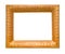 Old carved wide wooden picture frame cutout