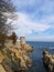 Old castle in the mediterranean sea