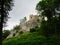 an old castle ruin on the rocks