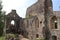 Old castle ruins in the city of Sigulda on the territory of Latvia on July 26, 2019.Old castle ruins in the city of Sigulda on the