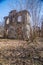 Old castle ruins in Wlostow, southern Poland