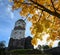 Old castle and Saint Olaf tower in Vyborg, Russia