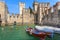 Old castle in Sirmione, Italy.