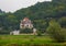 Old castles on the banks of the German river Elbe