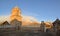 Old Catholic stone church in Sajama, Bolivia