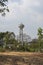 Old cement water tank serving rural villages.