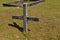 Old cemetery cross and tomb