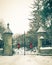 Old Cemetery Gate in winter