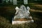 Old cemetery in new england an infant`s tombstone