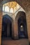 Old chamber of Taj al Molk at the Jameh Mosque beautiful interior with the brick pillars.