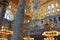 Old chandeliers in Hagia Sophia basilica, Istanbul, Turkey