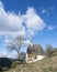 Old chapel high above pommern and mosel valley in german eifel