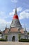 The Old Chedi and Chapel of Wat Phra Samut Chedi Temple