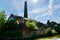 The old chimney and old Pottery factory at Longport