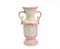 Old China vase vintage on white background