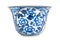 Old chinese flowers pattern style painting on the ceramic bowl
