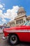 Old Chrysler in front of the Capitol in Havana