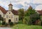 Old church in Austrian village Perndorf. Styria, Austria.