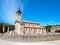 Old church with a cemetery in France