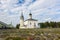 Old Church on the Central trade square of Suzdal. Historical places of Russia.