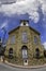 Old church in Colrado with blue sky and clouds