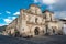 Old Church in Downtown of Antigua, Guatemala. Antigua is a small city surrounded by volcanoes in southern Guatemala.