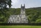 Old church at the foot of a mountain and Scotland