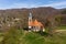 Old church Our Lady U Obrazku in Liberec city in spring day