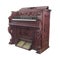 Old church pump organ isolated.