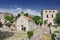 Old church and ruins of Stari Grad Old Town Bar in Montenegro