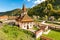 Old church in Simon vilage,Ban-Moeciu, Romania