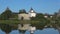 The old Church of St. George in the old Ladoga fortress. Staraya Ladoga, Russia