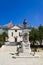 Old church and statue at Makarska, Croatia