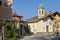 Old church at the village of Ciona near Carona in the Swiss alps