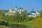 Old churches and Gostiny dvor in Suzdal, Russia