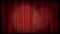 Old cinema red curtain blank Screen. Editable light area. Vintage retro scene like in old time hollywood movies