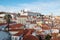 Old city from Alfama at dusk, Lisbon, Portugal