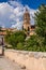 Old city and the Cathedral of Salamanca seen from the historical Roman bridge also known as Puente Mayor del Tormes