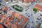 Old city of Fribourg from above.