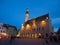 Old city, Tallinn, Estonia. Town hall square at night