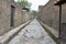 Old city village town stone rocks street of Italian Roman Pompei